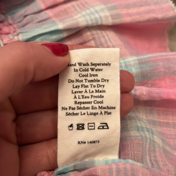 LoveShackFancy Belle Smocked Ruffle Mini Dress - Picture 7 of 7